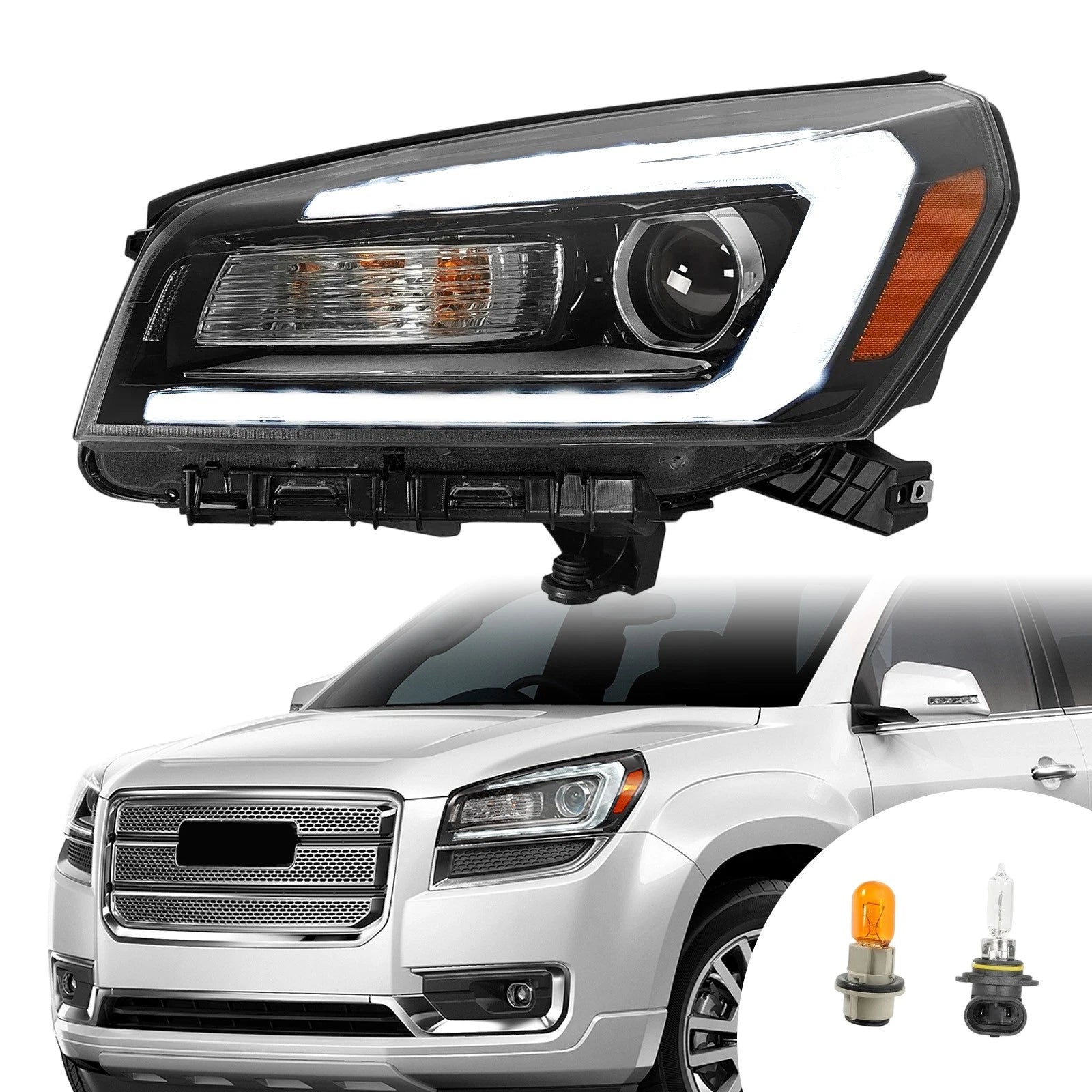 LED Tube Projector Headlight for Acadia Limited (2013–2017) Driver Side