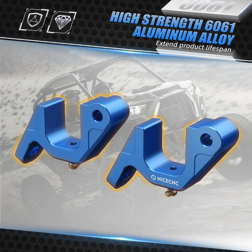 Front Aluminum Sway Bar Mount Brackets for Polaris RZR XP 1000, 900, General 1000