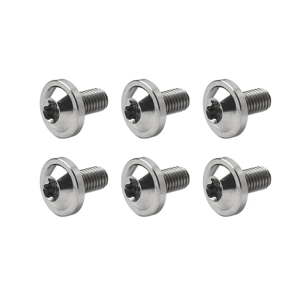 6pcs Alloy M6x10mm Torx Head Screws for Bike Motorcycle