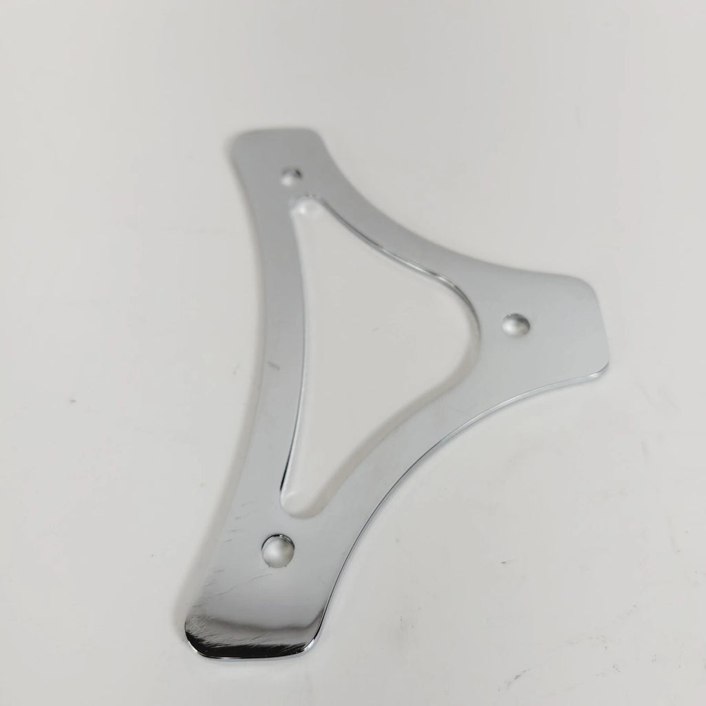 Chrome Sissy Bar Backrest Pad Mount Flat Plate for Harley Davidson Touring