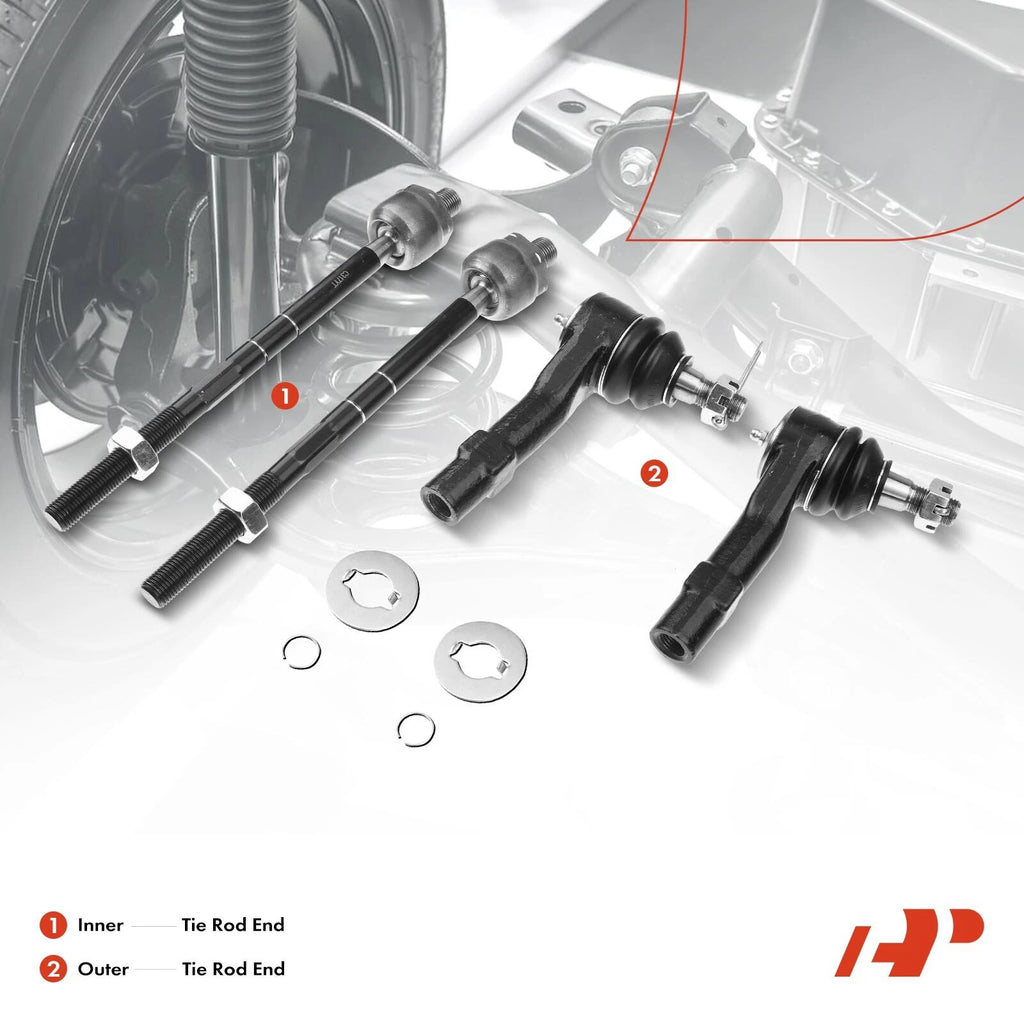 Set of 7 Rack & Pinion Hub Bearing Tie Rod Ends for Ford Ranger