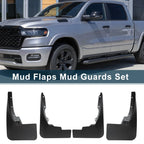 Mud Flaps Kit for Dodge Ram 1500 (2019–2024) No-Drill Splash Guards