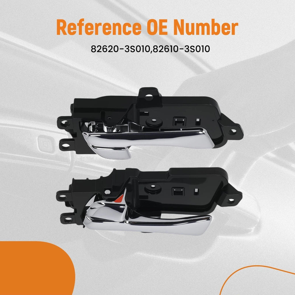 2PC Front Rear Handle for Hyundai Sonata GL GLS (2011–2014) 82620-3S010 Black
