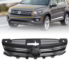 Front Upper Bumper Grille with Chrome Trim for VW Tiguan (2012-2017)