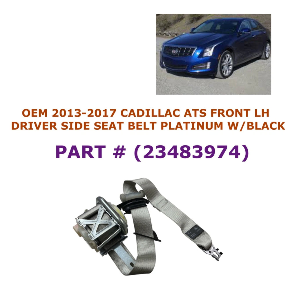 Front Left Seat Belt for Cadillac ATS (2013–2017) PLATINUM 23483974