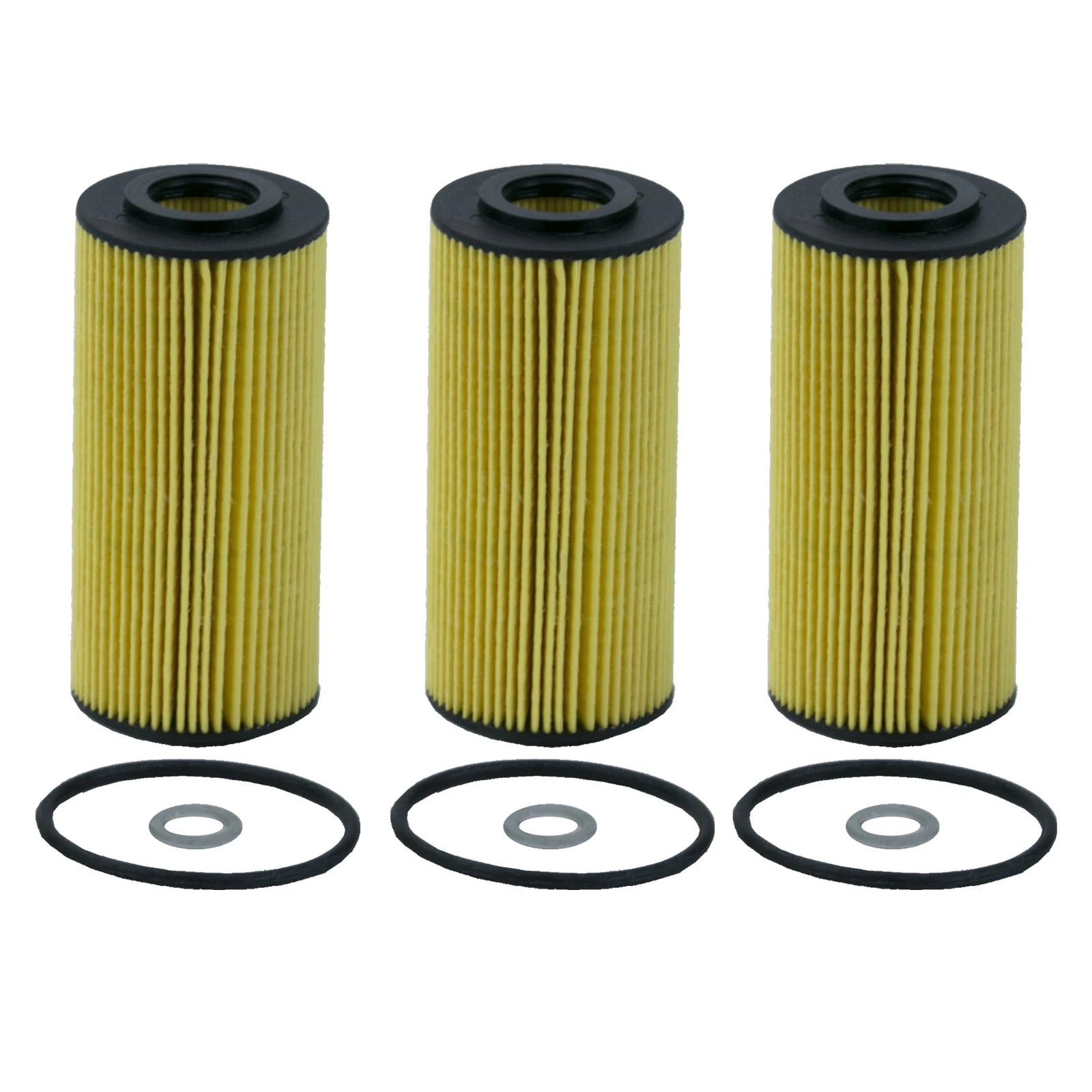 Set of 3 Wix Engine Oil Filters for Cartridge Lube (Metal Free)