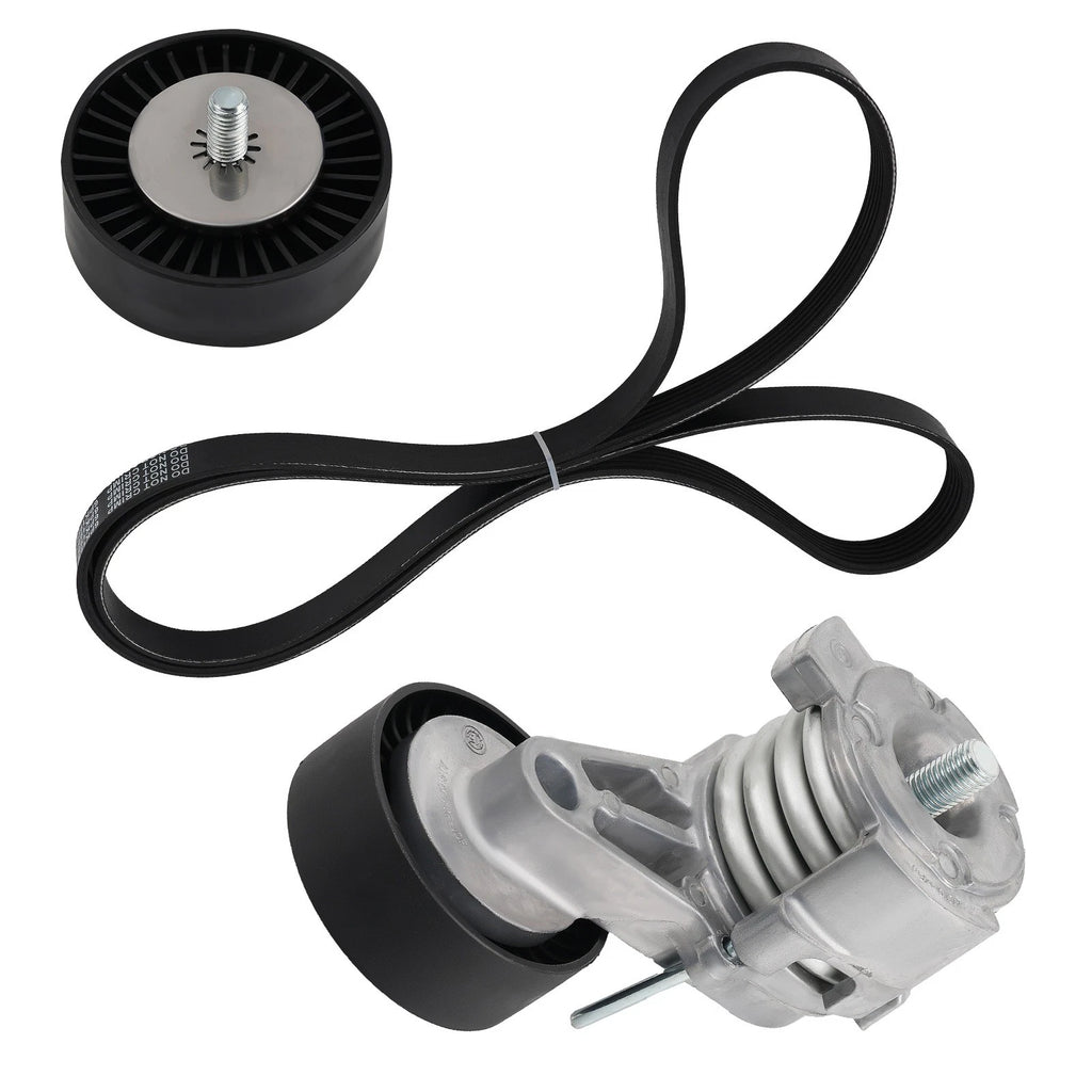 Drive Belt Pulley + Tensioner Kit for BMW E82 E90 E91 E60 (2006–2013) 11287535860