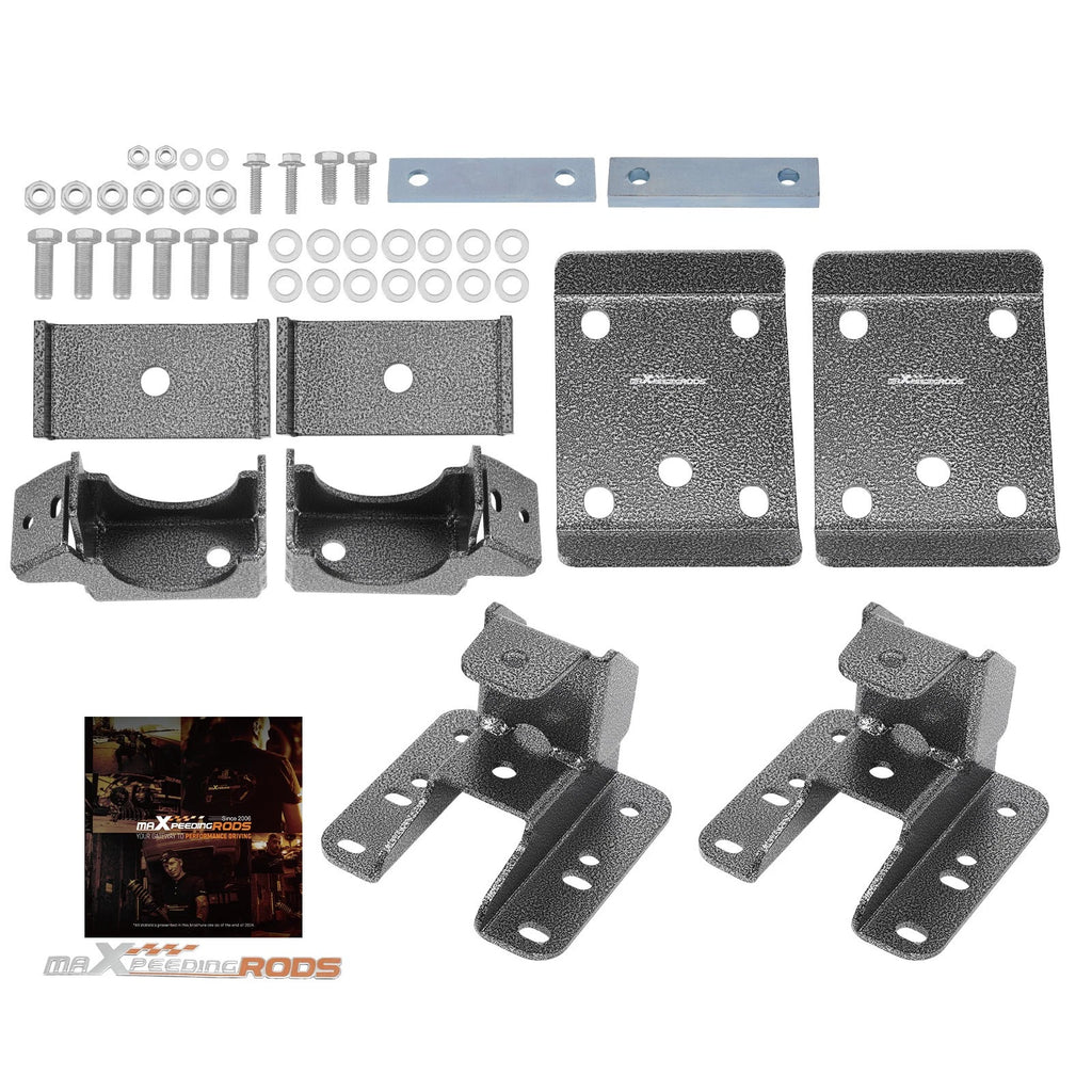 5-6" Axle Drop Kit for Chevy Silverado 1500 2WD 4X4 (2007–2020) Rear Flip Set