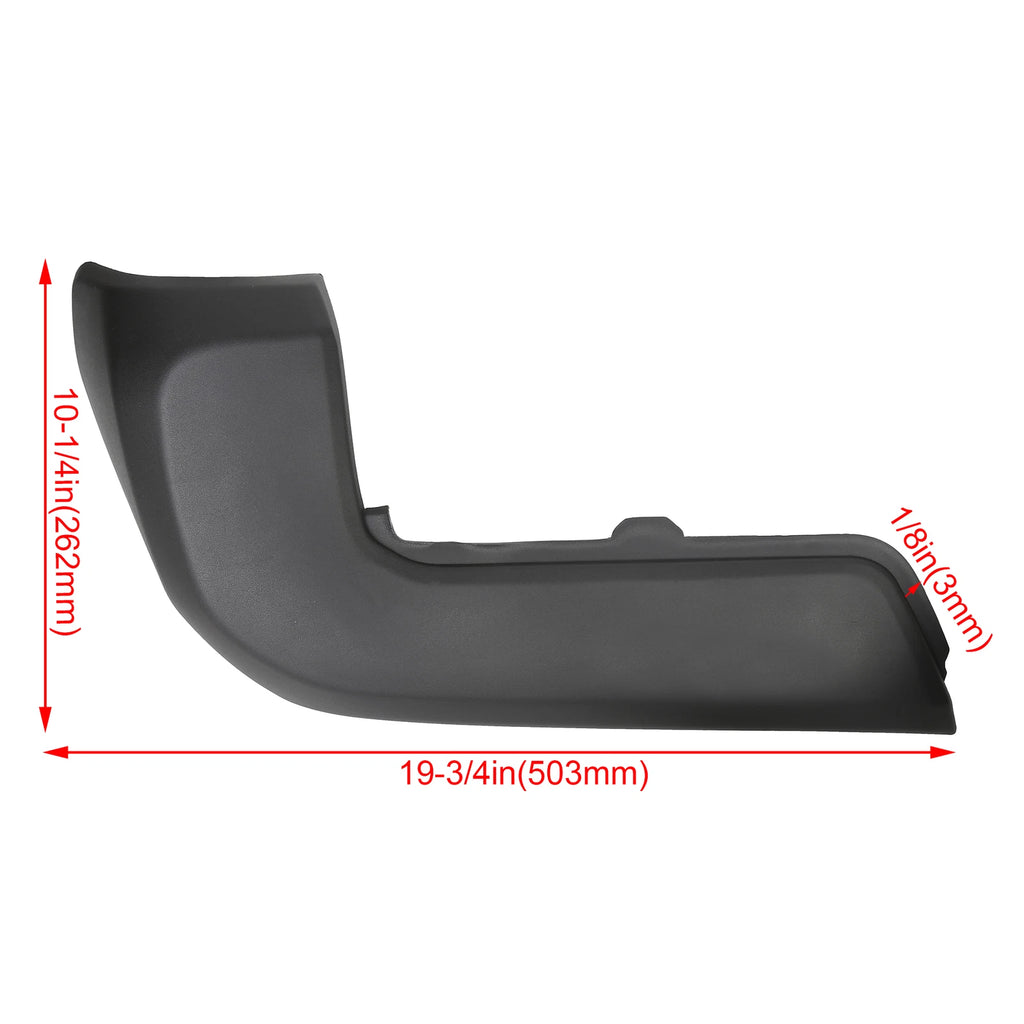 Set of 2 Rear Bumper End Caps Black for Toyota Tacoma (2016–2023)