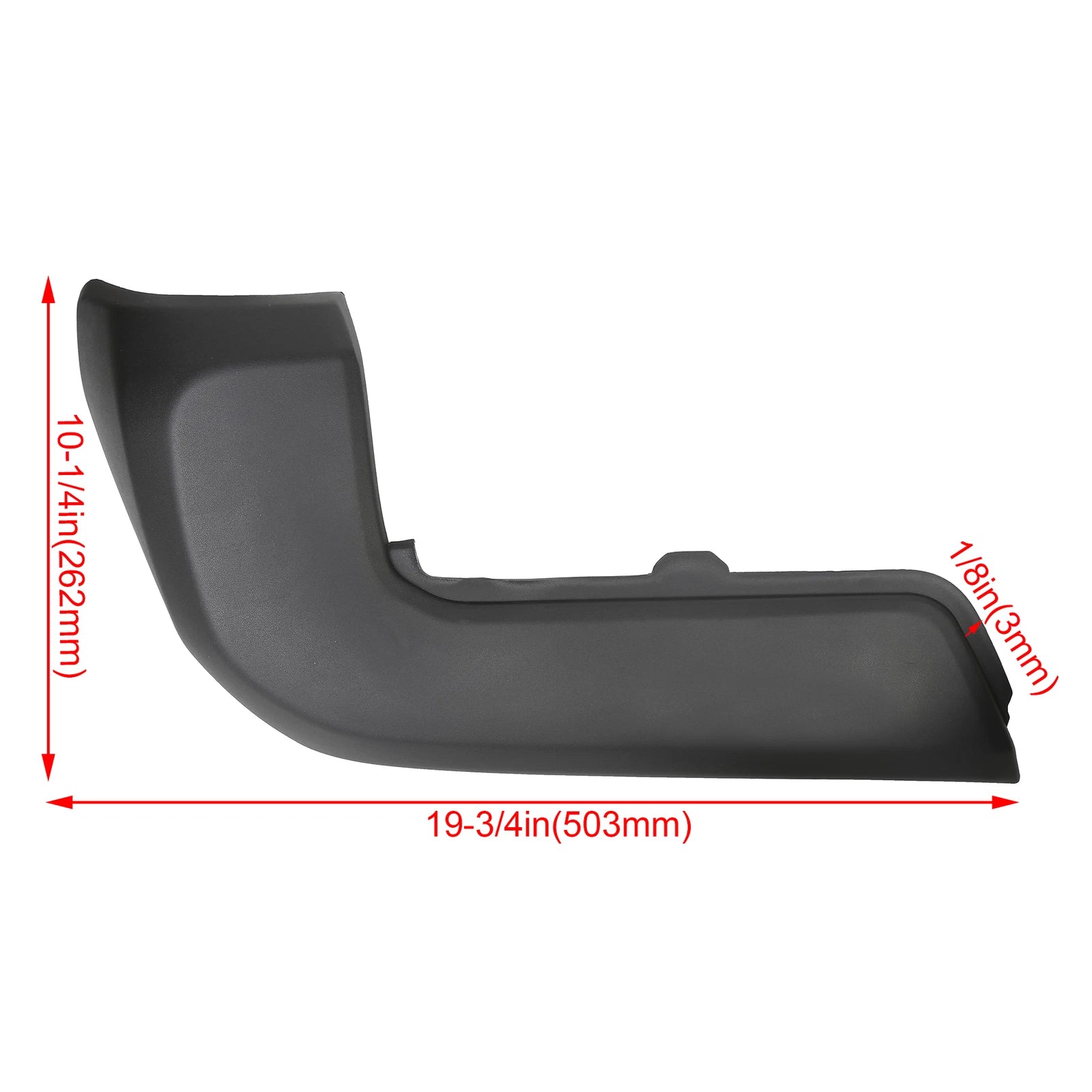 Set of 2 Rear Bumper End Caps Black for Toyota Tacoma (2016–2023)