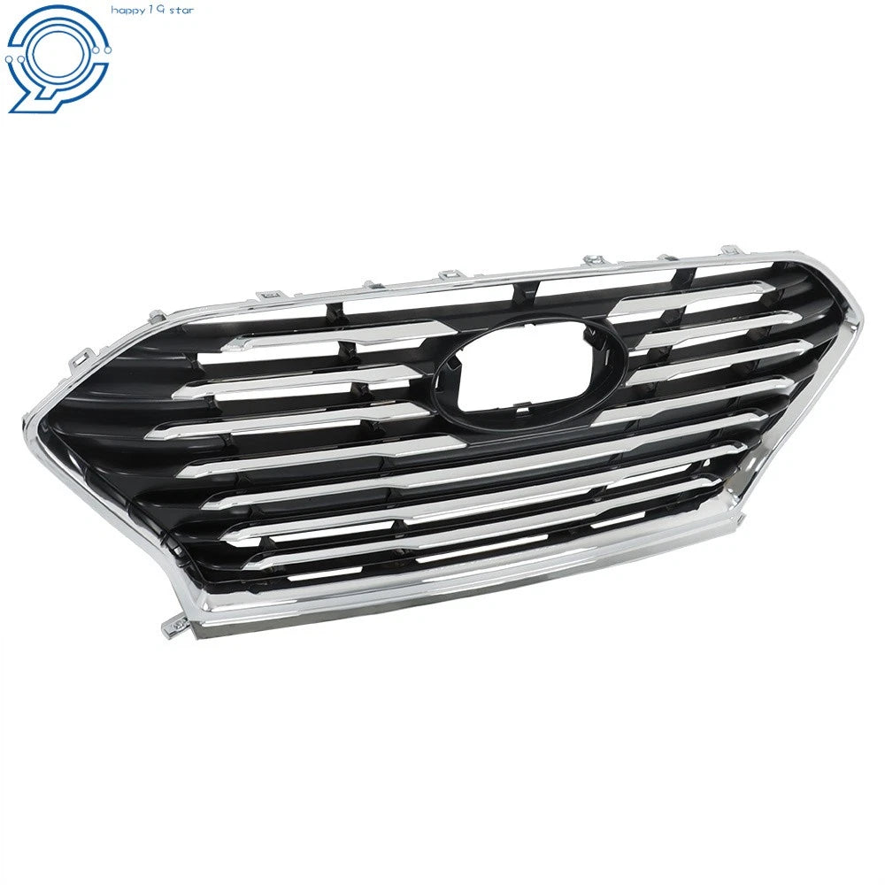 Chrome Black Front Bumper Grill for Hyundai Sonata (2018-2020)