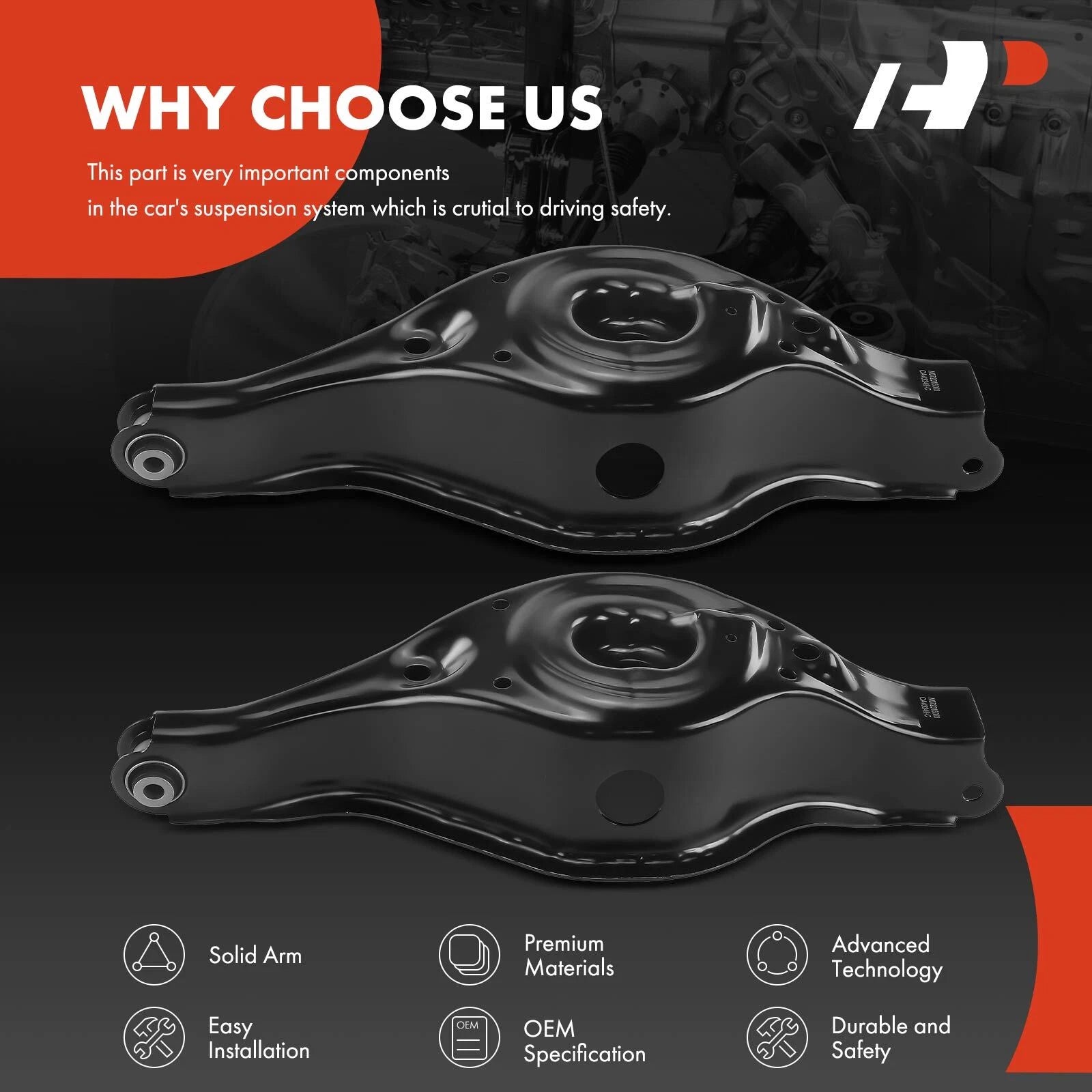 2X Rear Lower Control Arm for Nissan Pathfinder INFINITI QX60 (2013–2020)