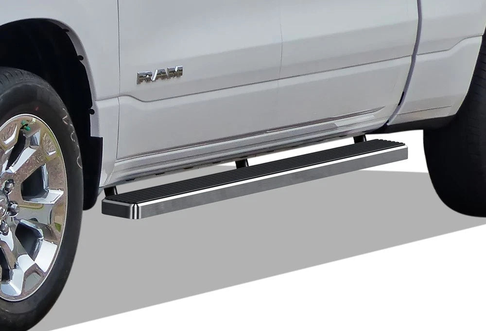 Set of 2 Stainless Steel Side Steps for Dodge Ram 1500 Crew Cab (2019–2026)