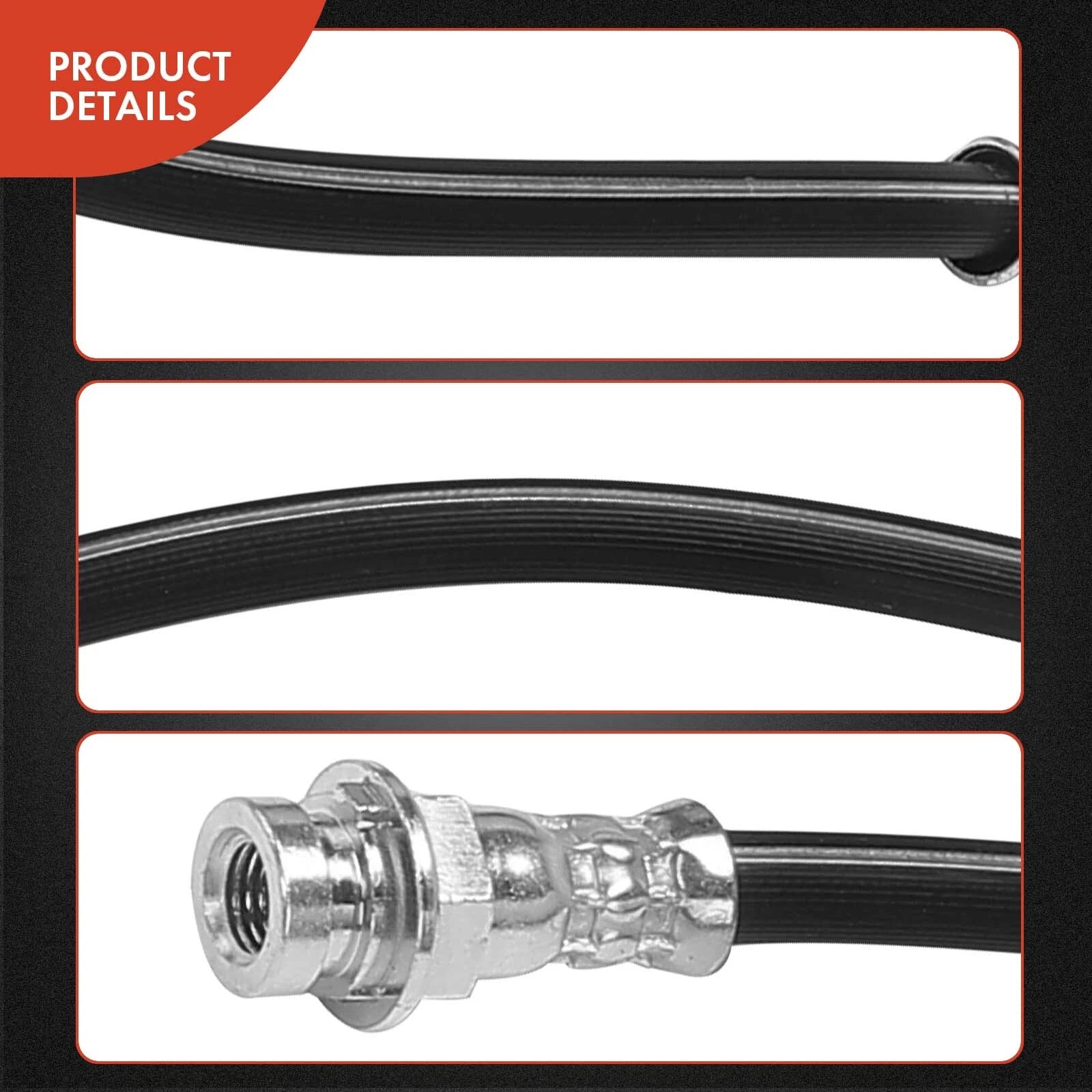 2X Front Brake Hydraulic Hose for Chevy Express GMC Savana 1500 (1996–2002)