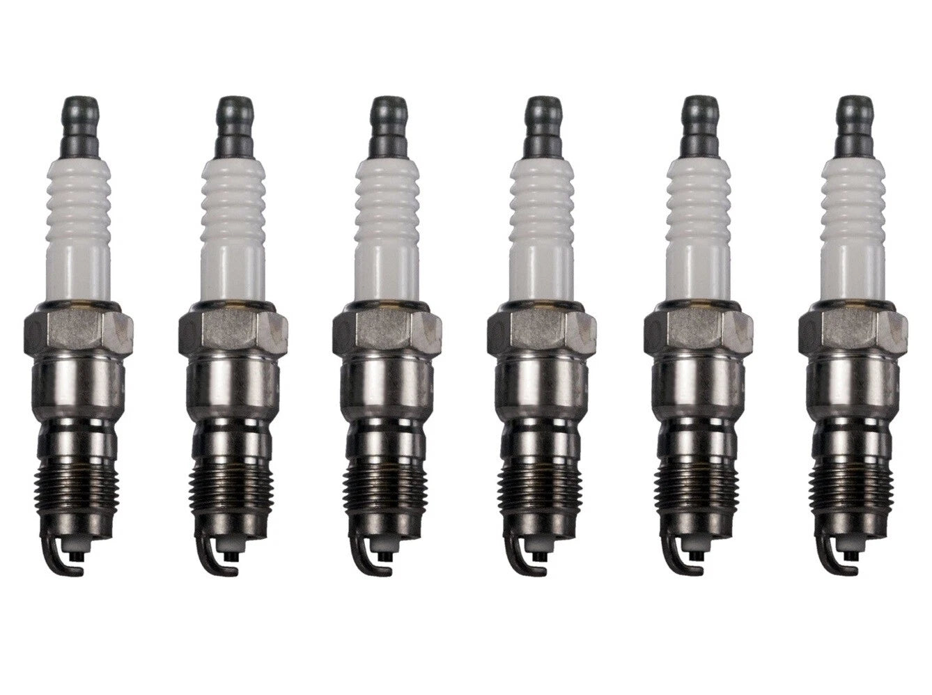 Set of 6 U-Groove Spark Plugs Gap 0.044 for Ford Mercury Lincoln (V6)