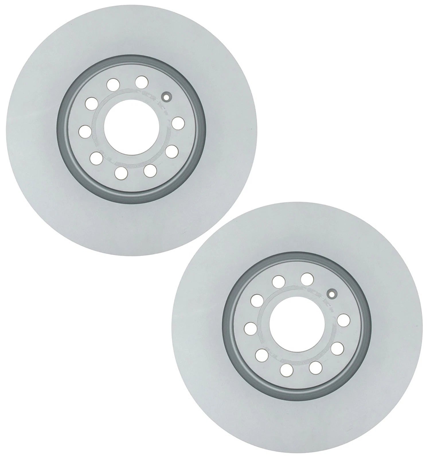 Set of 2 Front Coated Disc Brake Rotors for Audi A3 Q3 VW CC Tiguan (2013–2020)