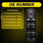 Power Master Window Switch for Porsche Macan Panamera Cayenne (2010–2015) 7PP959858 H