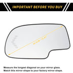 Heated Mirror Glass for Chevrolet Silverado 1500 2500 3500 (2007–2018)
