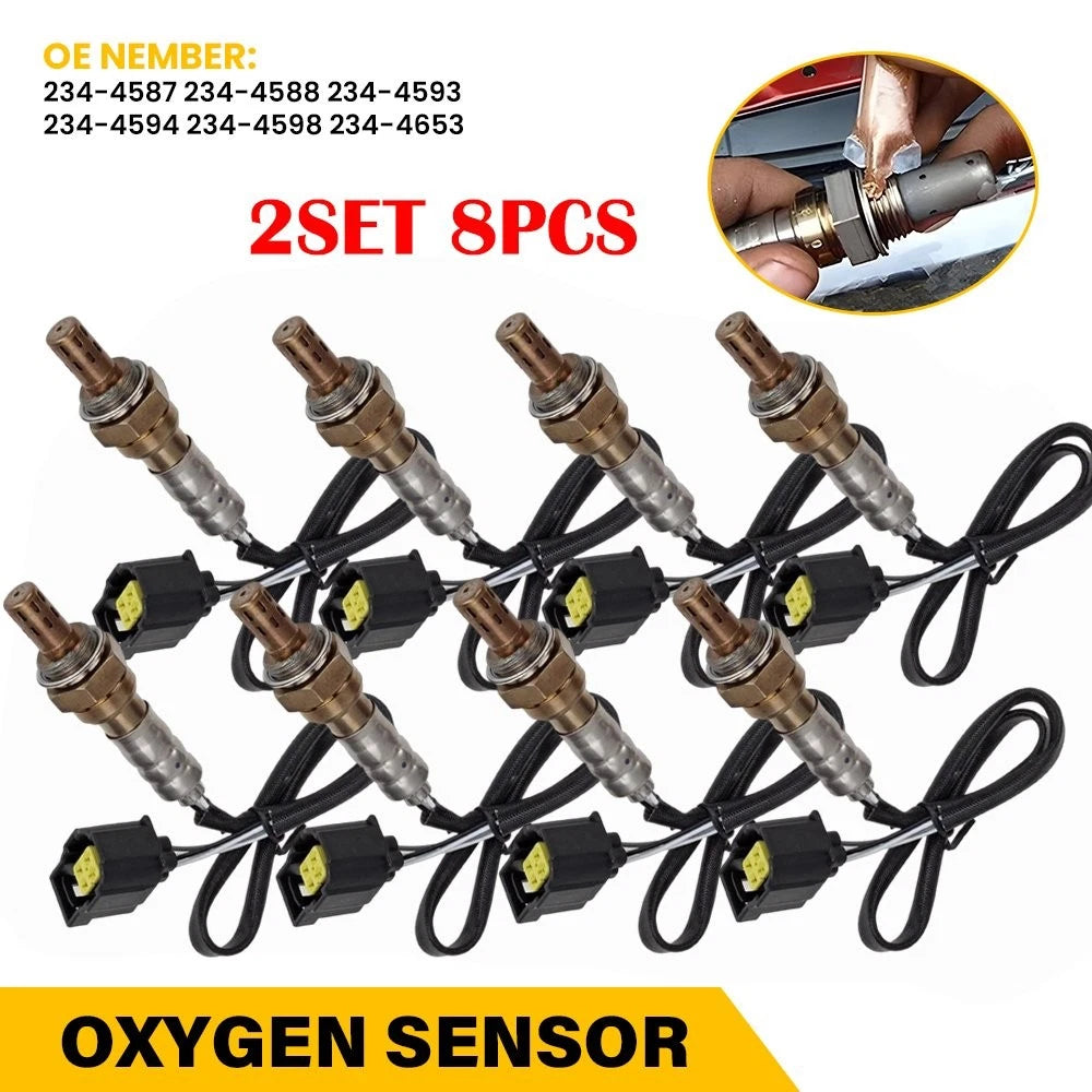 8X Oxygen O2 Sensors for Jeep Wrangler (2001–2007)