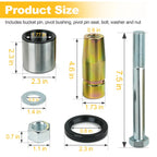 7Pcs Bucket Pin Bushing Bolt Kit for John Deere Skid Steer (T342204)