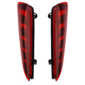2X Red LED Rear Bumper Reflector Tail Brake Light Lamp for Toyota C-HR (2016–2022)