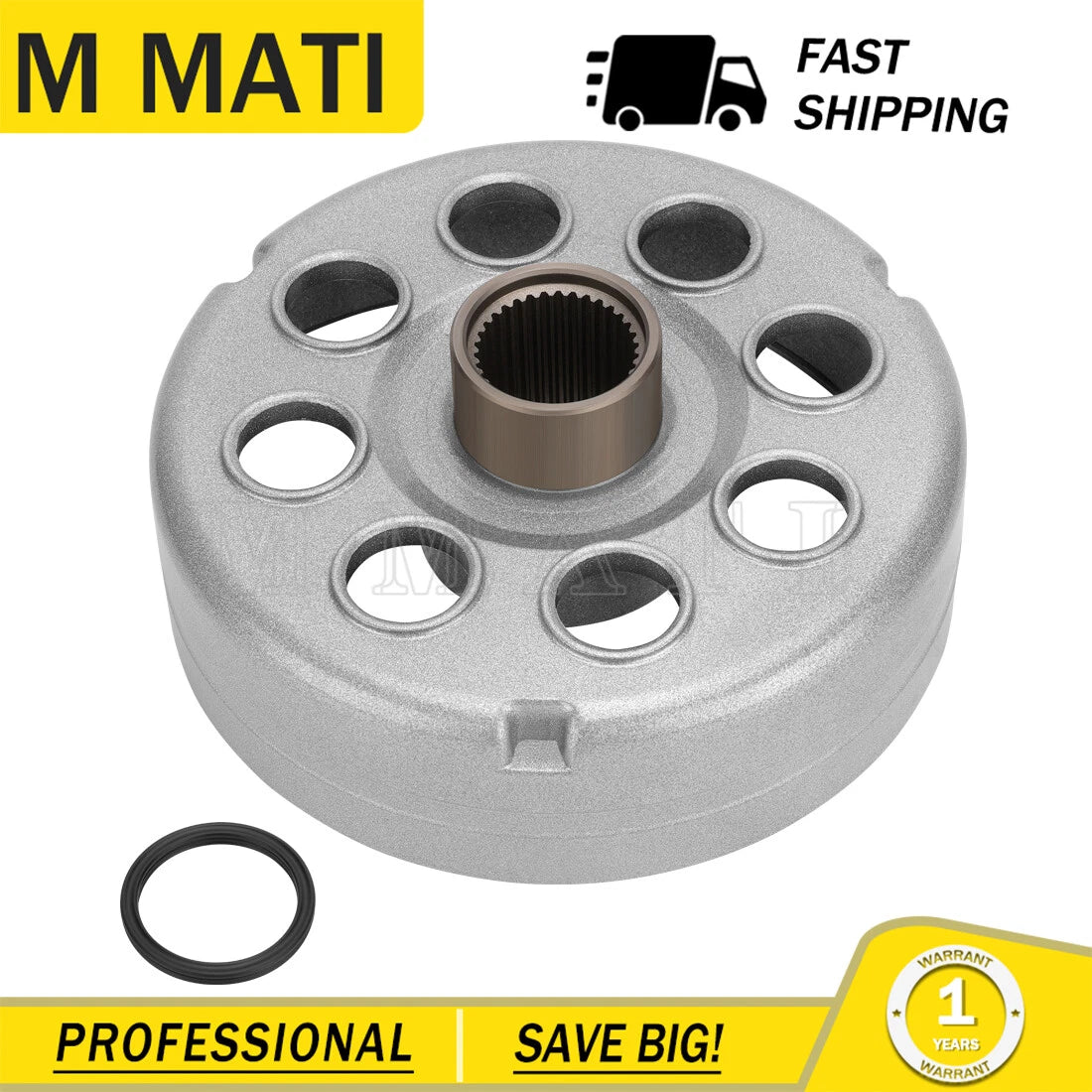 Rear Brake Drum w/Seal for Honda FourTrax 300 TRX300 TRX300FW (1988–2000)