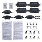 Set of 4 Ceramic Brake Pads for Saturn Aura (2007–2090) P-1160 P-1033 D1160