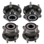 4pcs Front & Rear Wheel Bearing Hubs for Subaru Impreza (2008–2013)
