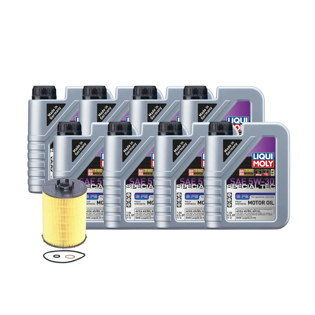 8L Liqui Moly Special Tec B FE 5W30 Oil Change Kit for BMW X5 550i 650i (2007–2013)