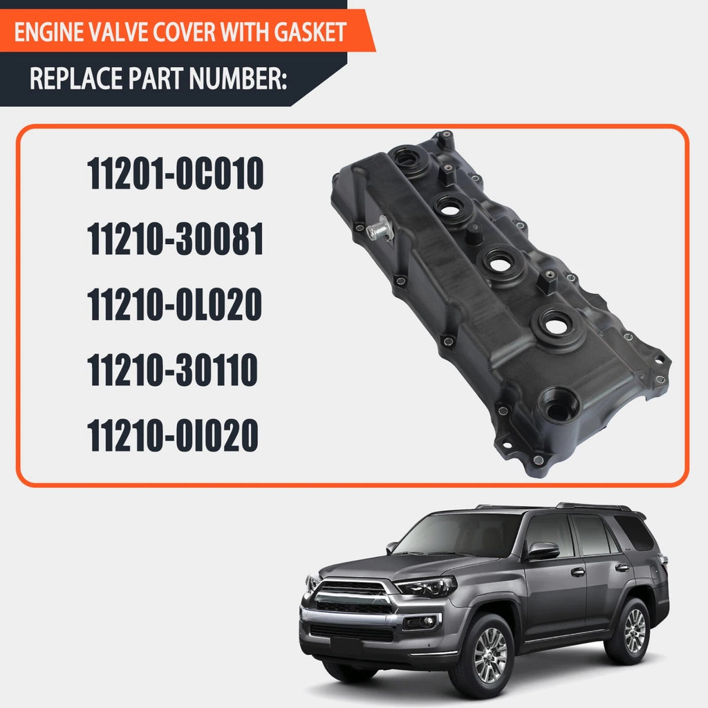 Valve Cover for Toyota Land Cruiser 4Runner 1KD 2KD Hilux Hiace (2000–2023)