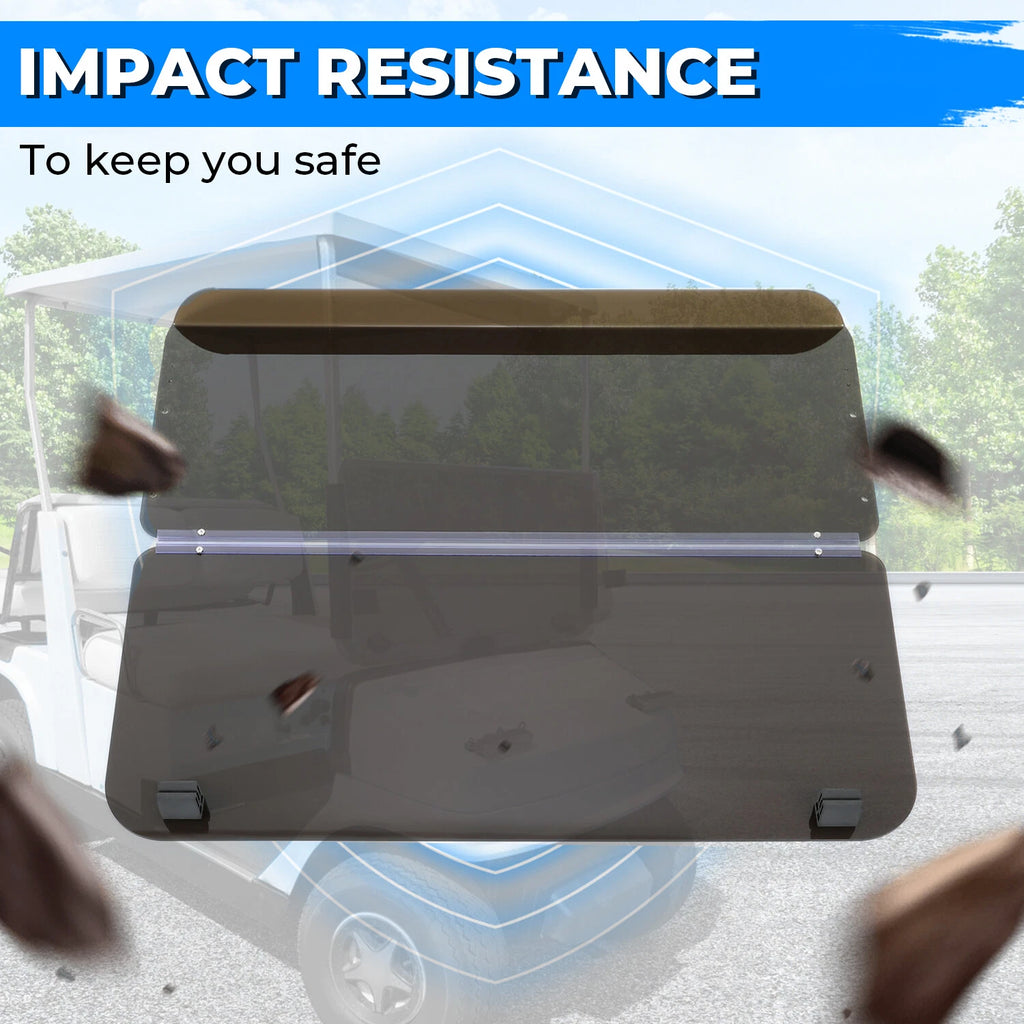 Tinted Fold Down Windshield for Yamaha G2 G9 (1985–1995)