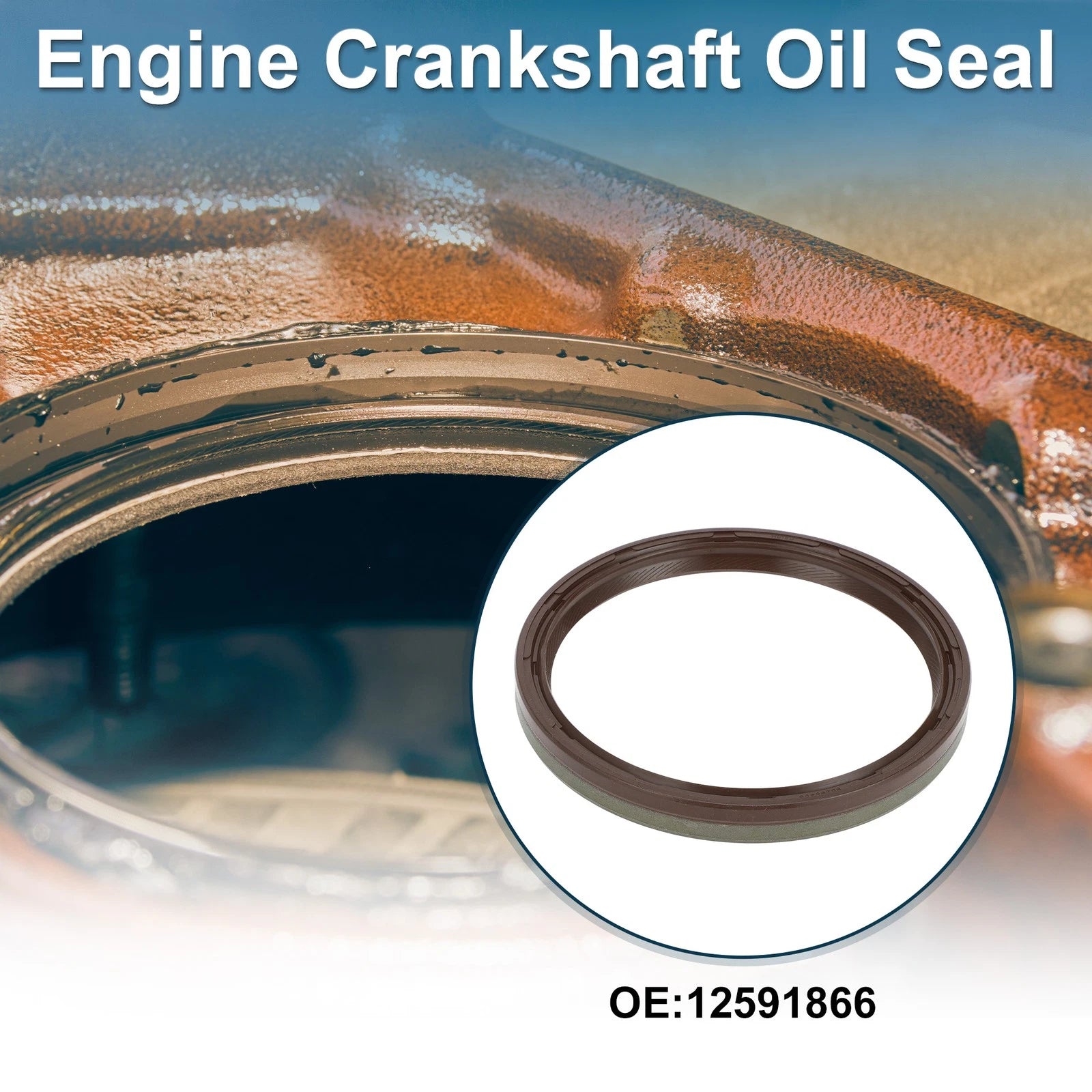 1 Pc Rear Crankshaft Oil Seal for Chevrolet Camaro (No. 12591866)