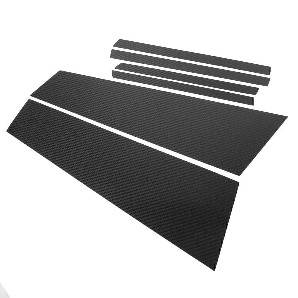 Set of 6 Carbon Fiber Window B Pillar Trim Covers for BMW F07 (2012–2017)