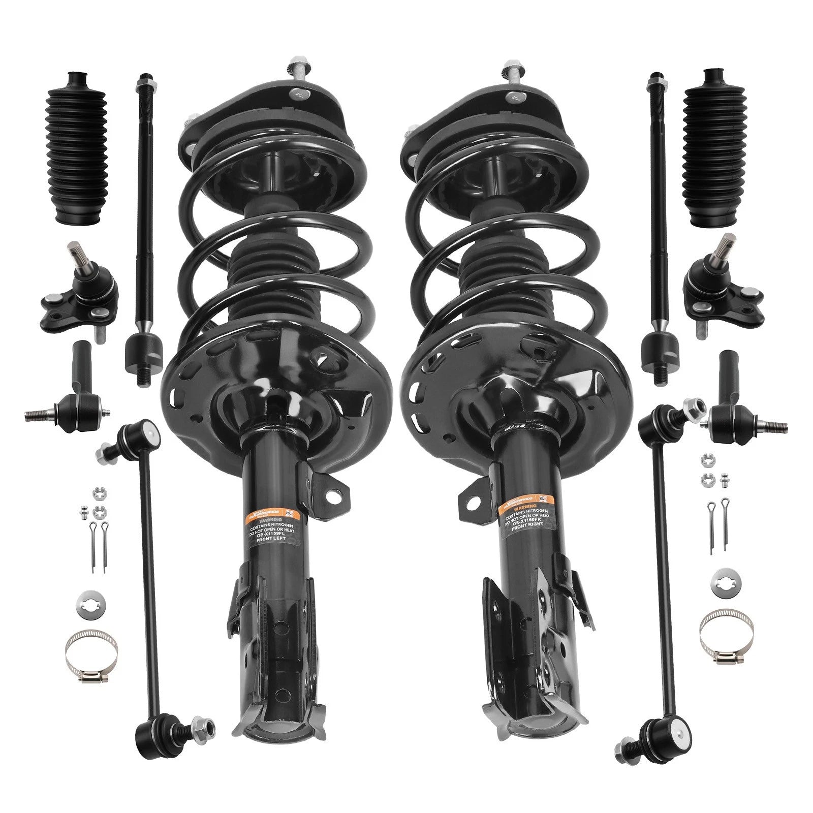 12pcs Suspension Kit for Toyota Corolla (2014–2018) Struts, Sway Bars, Ball Joints