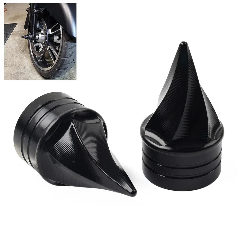 Front Axle Nut Cap for Harley Touring Road Street Glide Softail Sportster