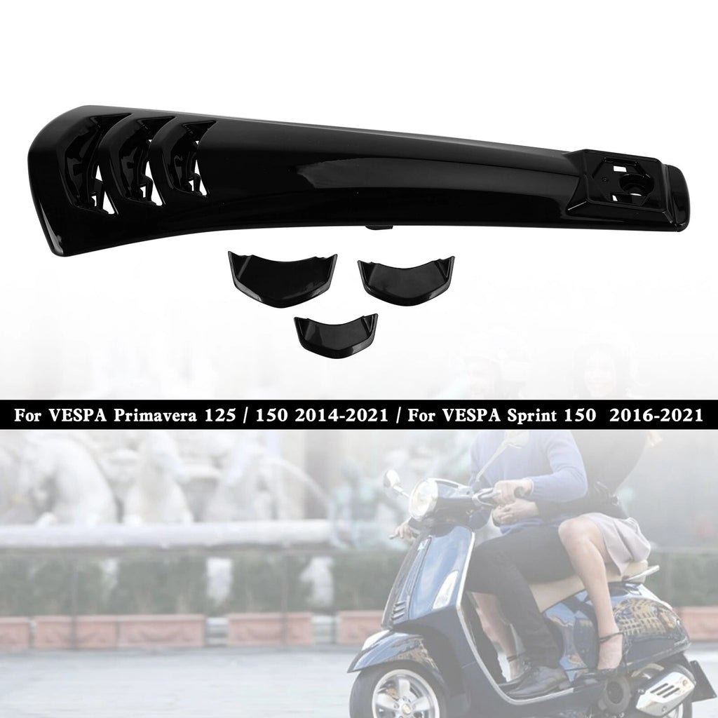 ABS Steering Horn Cover for Vespa Sprint Primavera 125/150 (2014–2021) Black