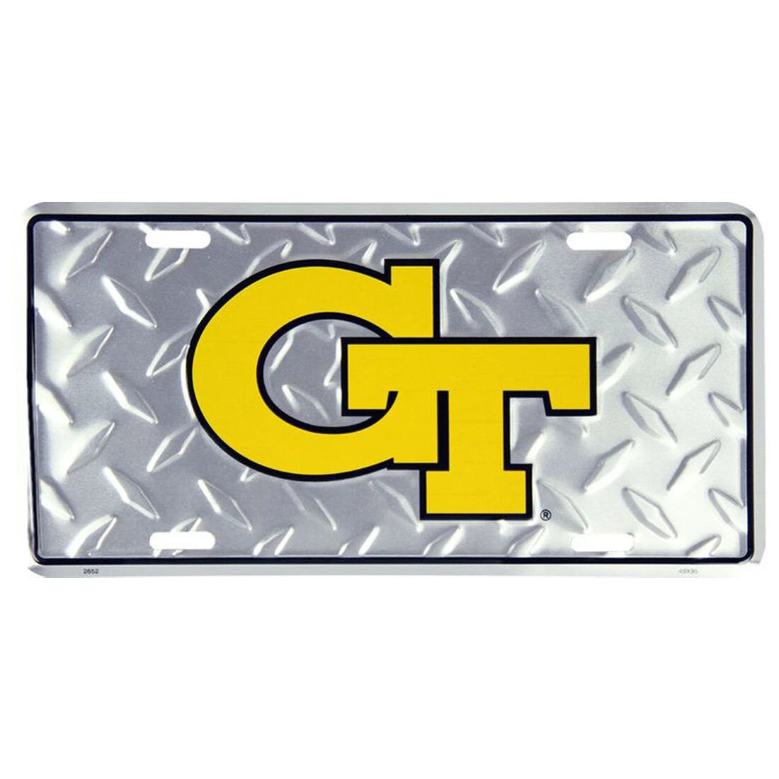 Georgia Tech License Plate for Car Truck - Yellow Jackets Metal Sign