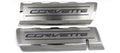 Fuel Rail Covers w/Black Brushed Vinyl "CORVETTE" Inlay for 2014-2019 Corvette