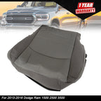Seat Cover for Dodge Ram 1500 2500 3500 (2013â2018) Gray Bottom Fabric