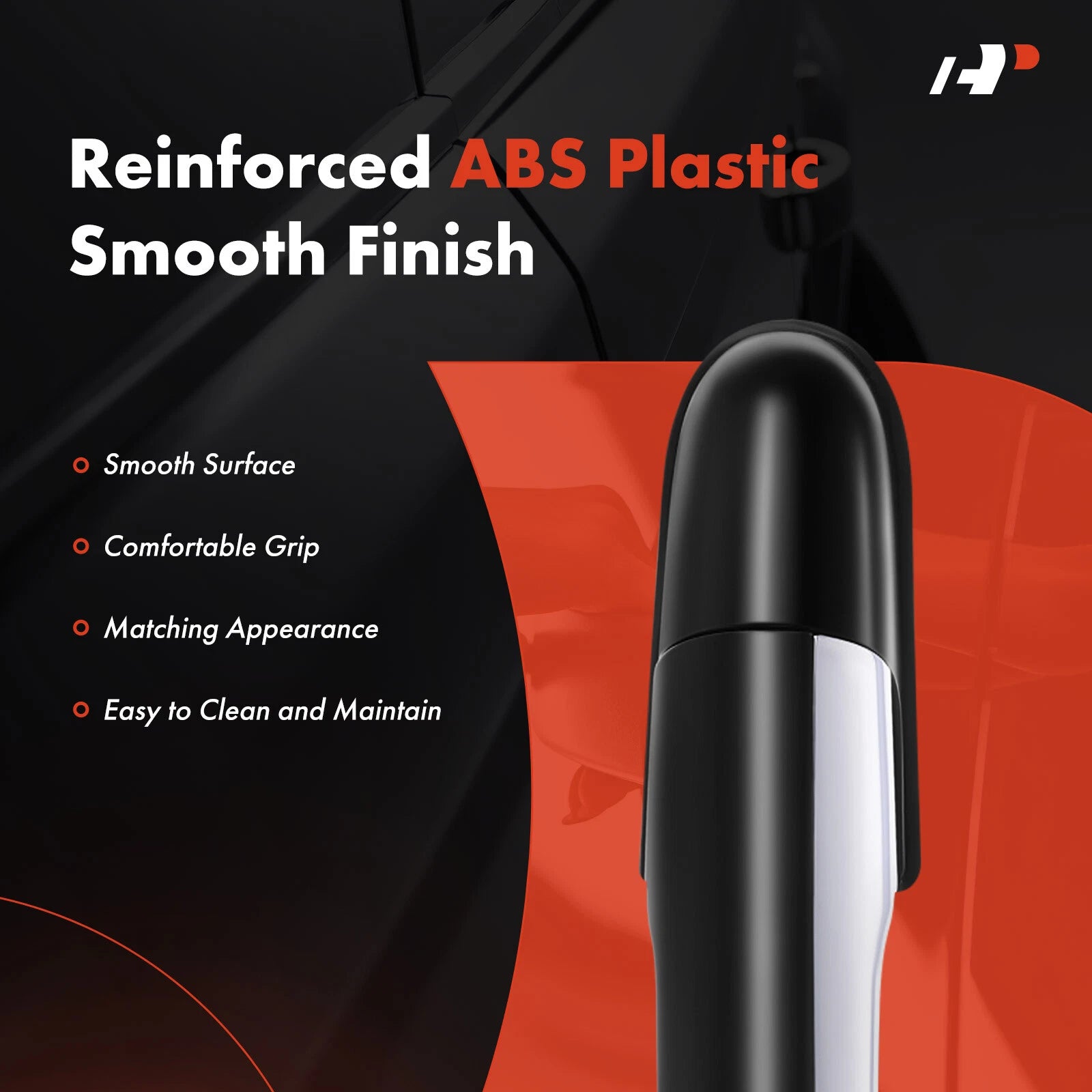 Rear Right Black Exterior Door Handle for Kia Amanti (2004–2009)