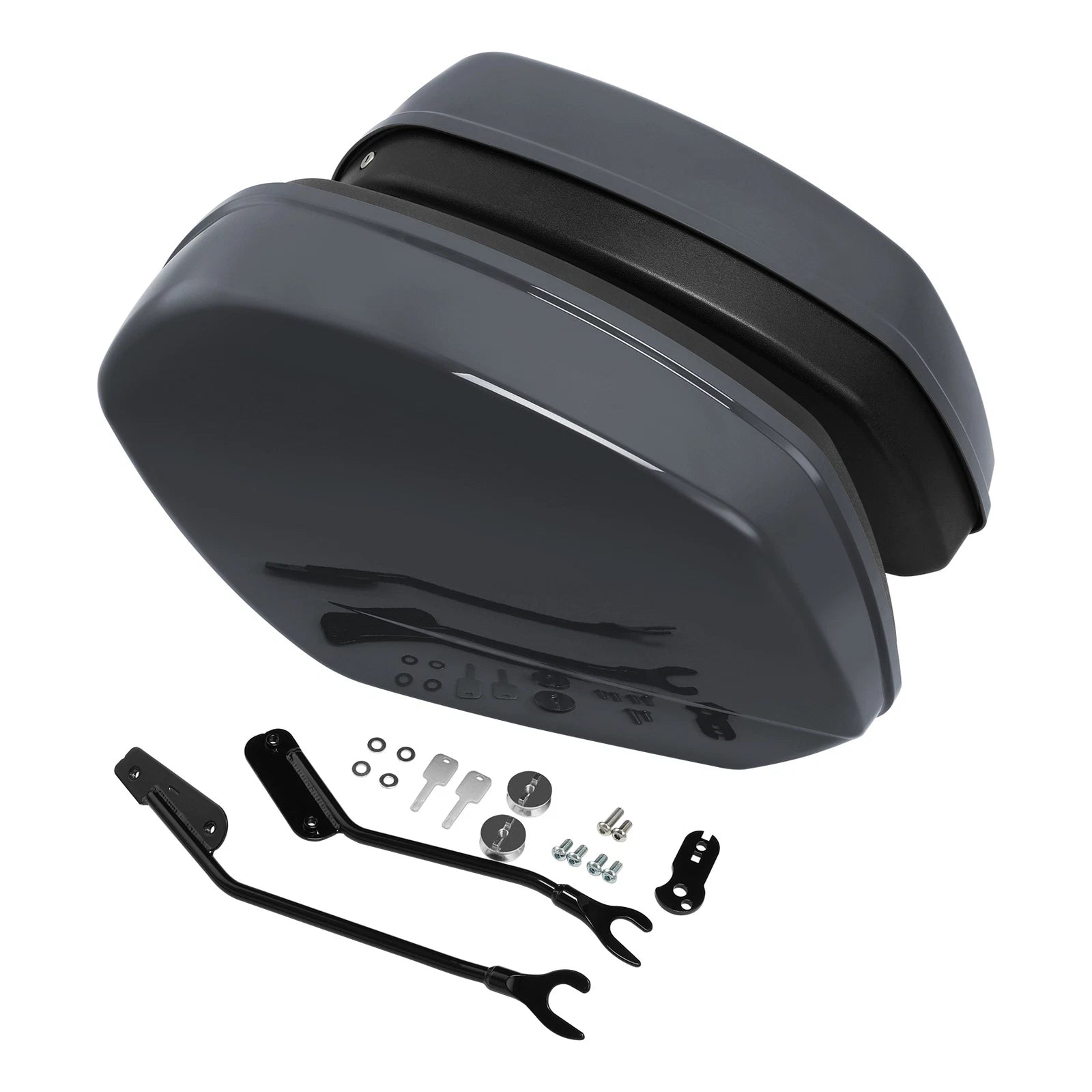 Hard Saddlebags for Harley Softail Low Rider ST FXLRST (2022–2025) Gunship Gray