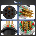 7-Way Round Pin Trailer Light Circuit Tester for IPA 7865L