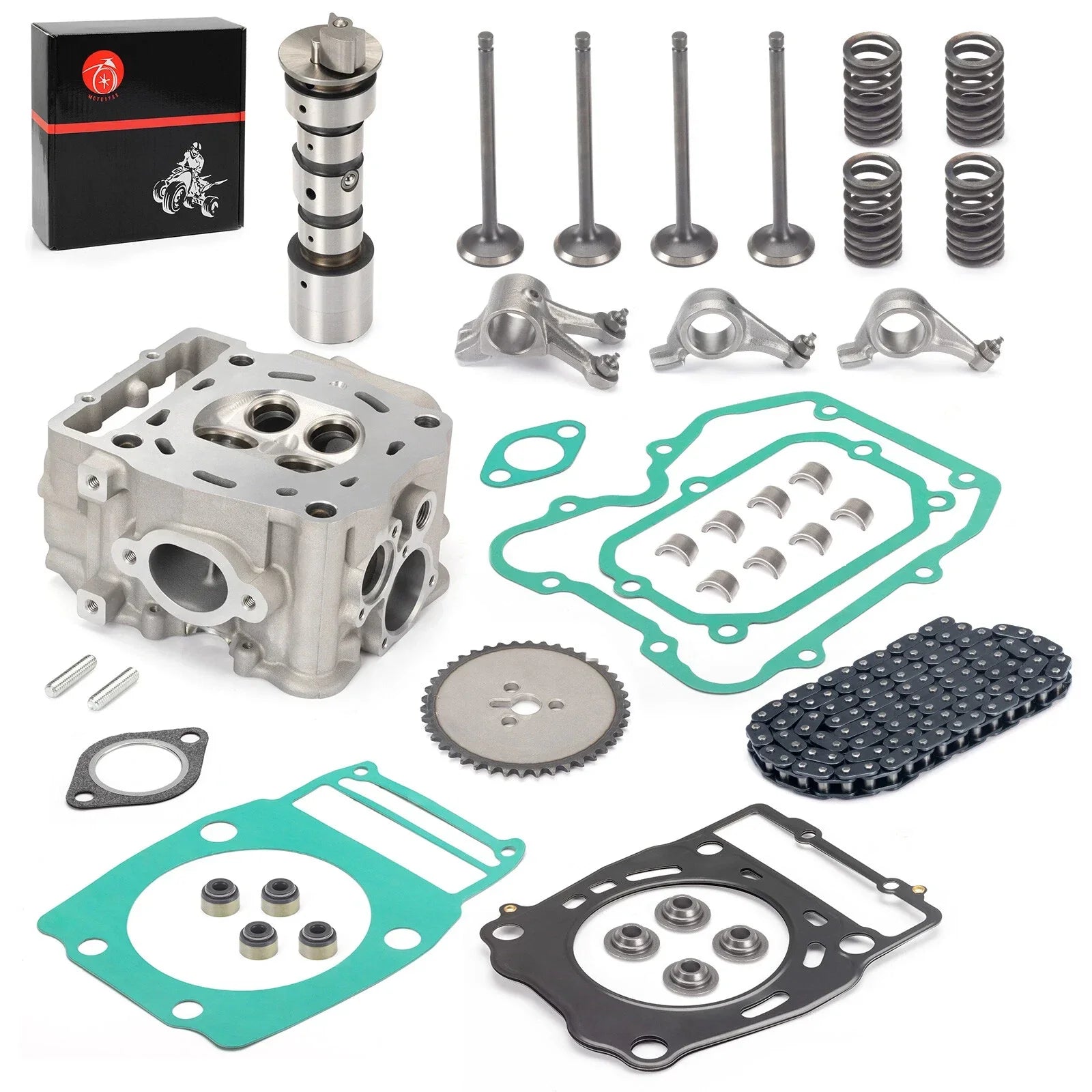Cylinder Head Rocker Arm Camshaft Valve Kit for Polaris 500 (1996-2014)