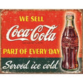 Coca-Cola Vintage Tin Metal Sign (1820)