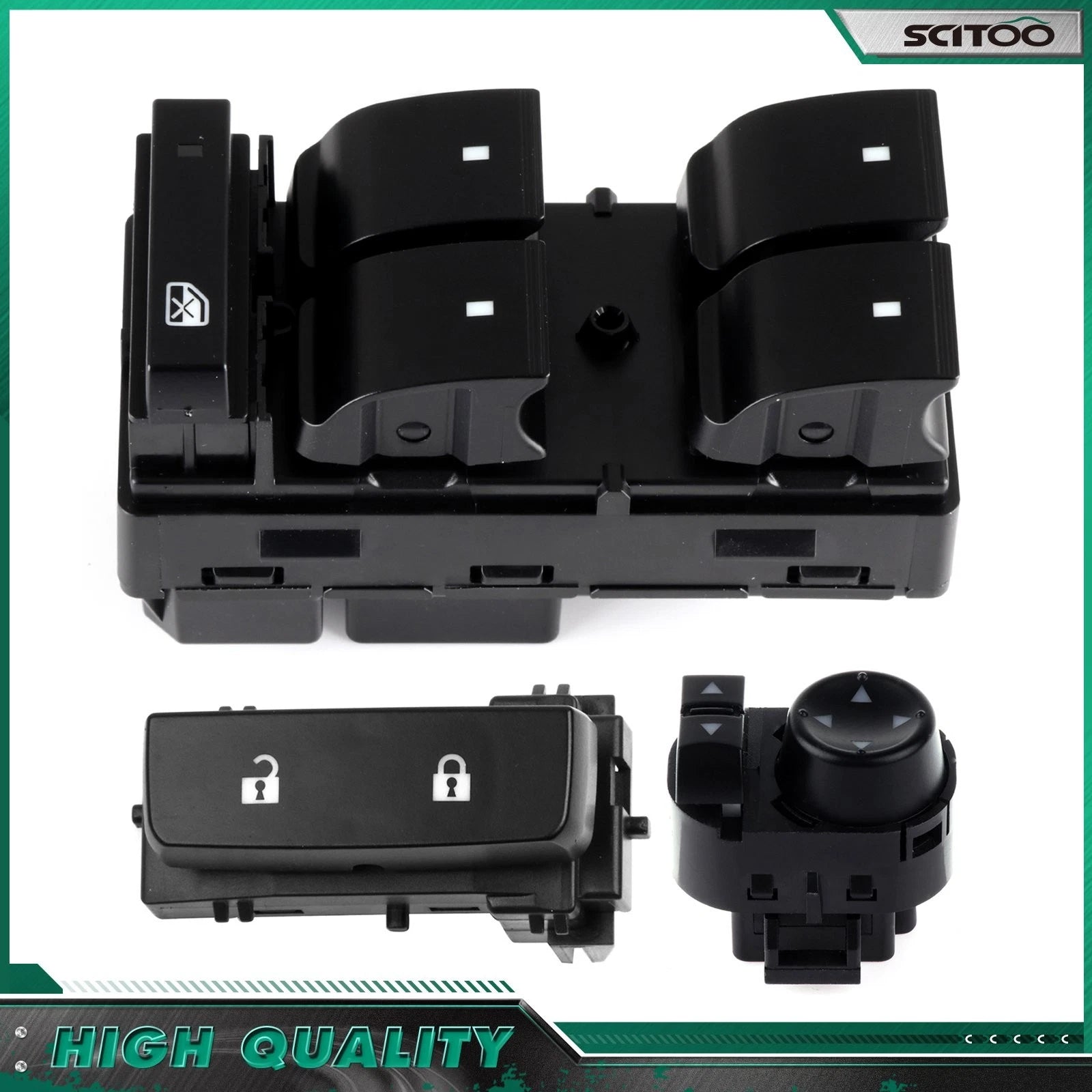3X Window Door Lock Mirror Switch for Chevrolet Silverado 1500 (2007–2013)