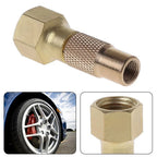 Threaded Tire Chuck for Quick Inflation Open Flow Through Design