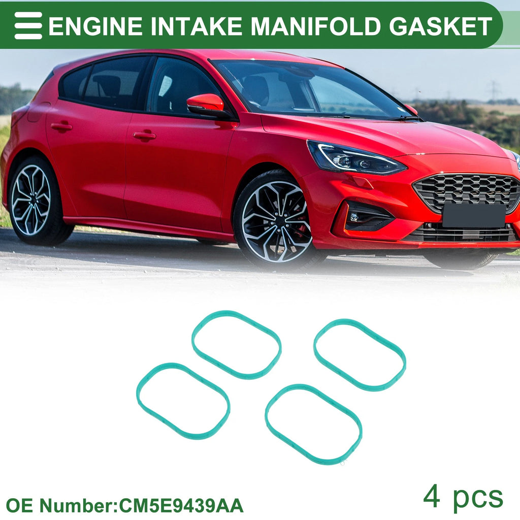 Set of 4 Engine Intake Manifold Gaskets for Ford Focus (2010–2020) No.CM5E9439AA
