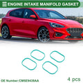Set of 4 Engine Intake Manifold Gaskets for Ford Focus (2010–2020) No.CM5E9439AA
