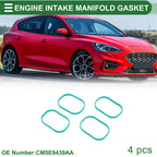 Set of 4 Engine Intake Manifold Gaskets for Ford Focus (2010–2020) No.CM5E9439AA