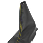 Manual Shift Boot for Ford Fiesta (2011–2019) Yellow Stitch PVC Leather